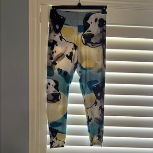 Dalmatian Print Women’s Leggings NWOT size EXLarge